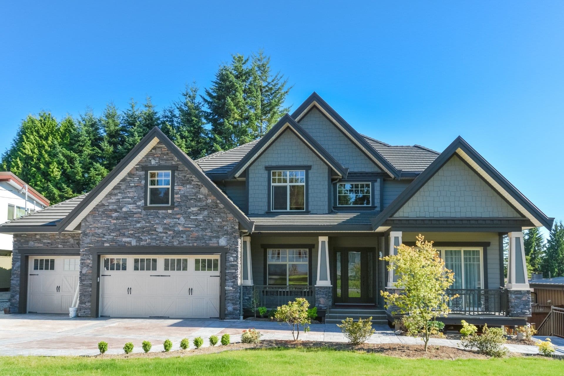Home exterior with new siding