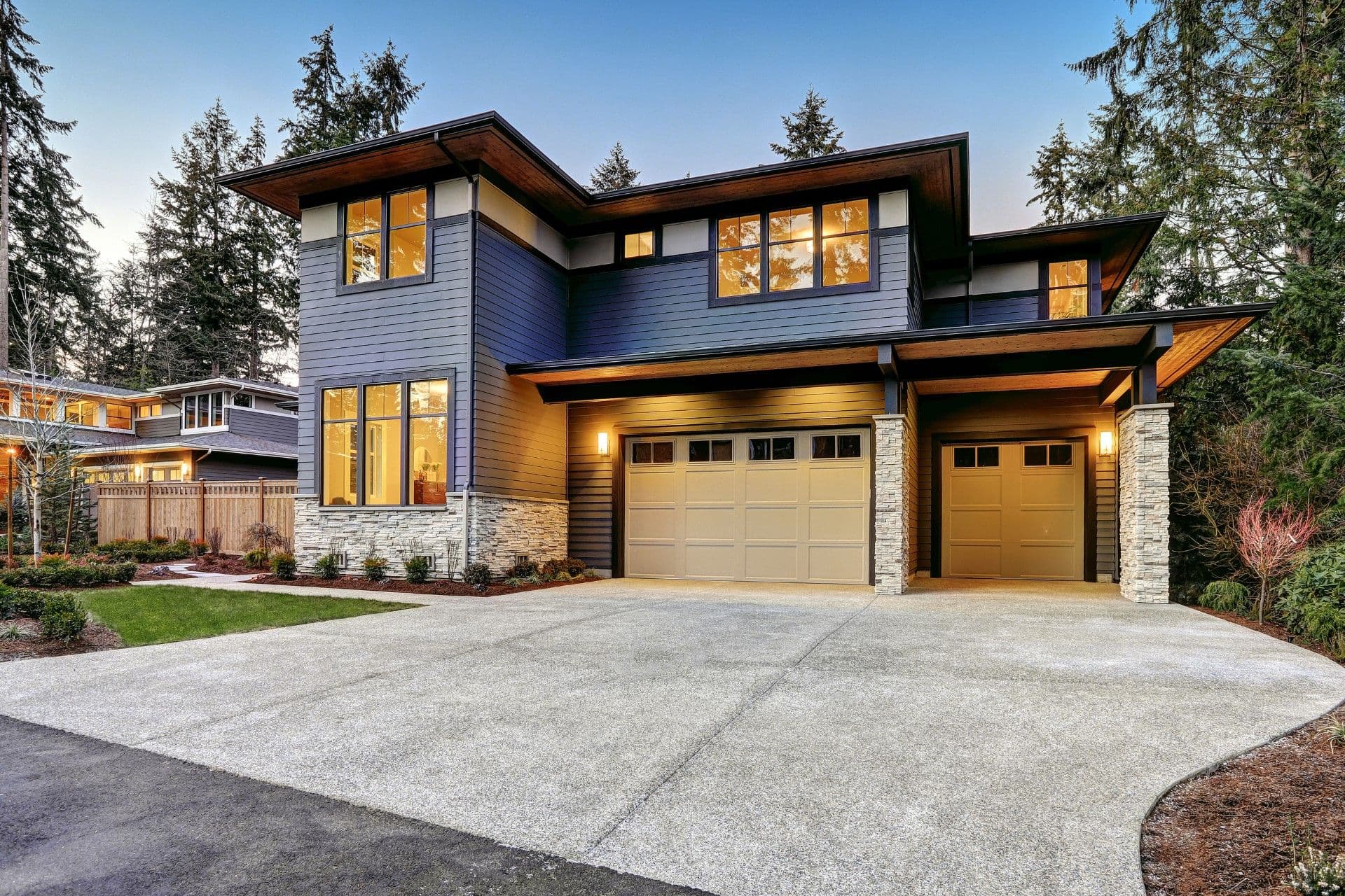 Home exterior with new siding